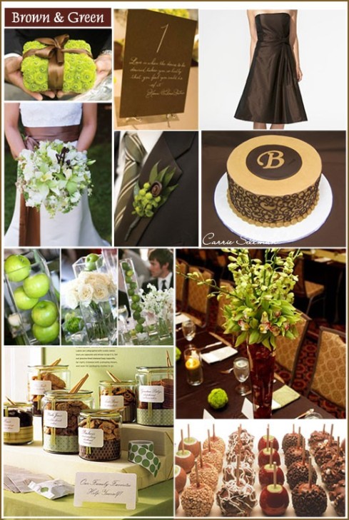 My Future Lime and Brown Wedding theme My Peacock themed wedding has